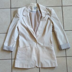 ASOS Blush Single-Button Fitted Blazer